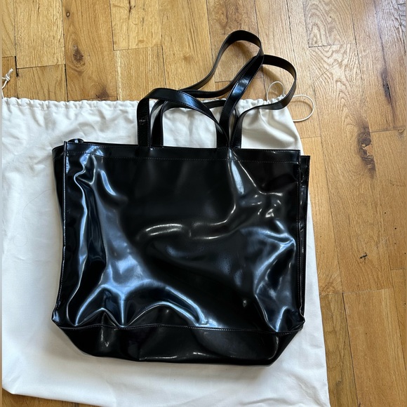 Acne Studios logo Shoulder Tote Bag - Picture 7 of 8